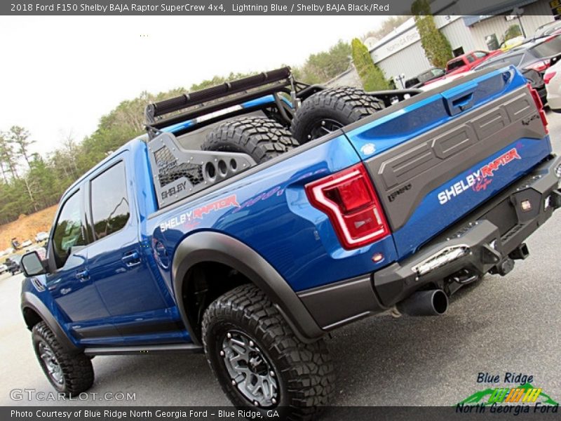 Lightning Blue / Shelby BAJA Black/Red 2018 Ford F150 Shelby BAJA Raptor SuperCrew 4x4