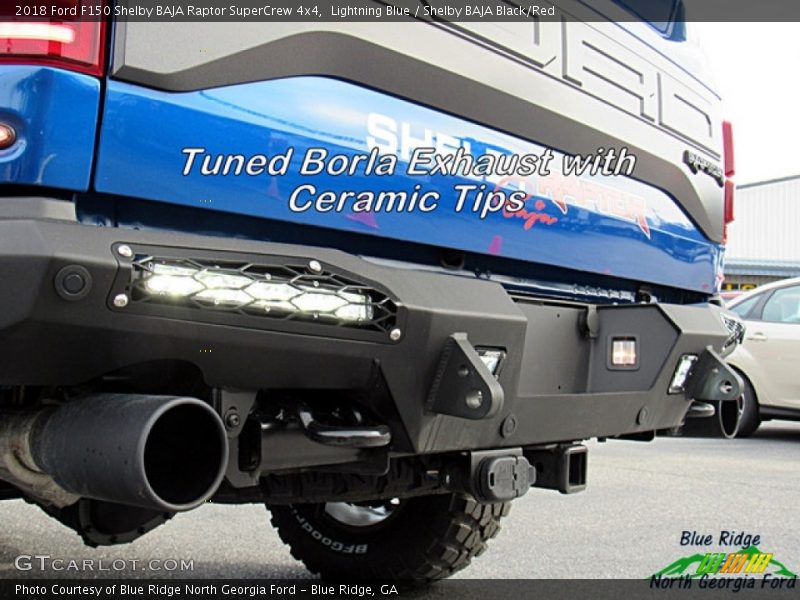 Lightning Blue / Shelby BAJA Black/Red 2018 Ford F150 Shelby BAJA Raptor SuperCrew 4x4