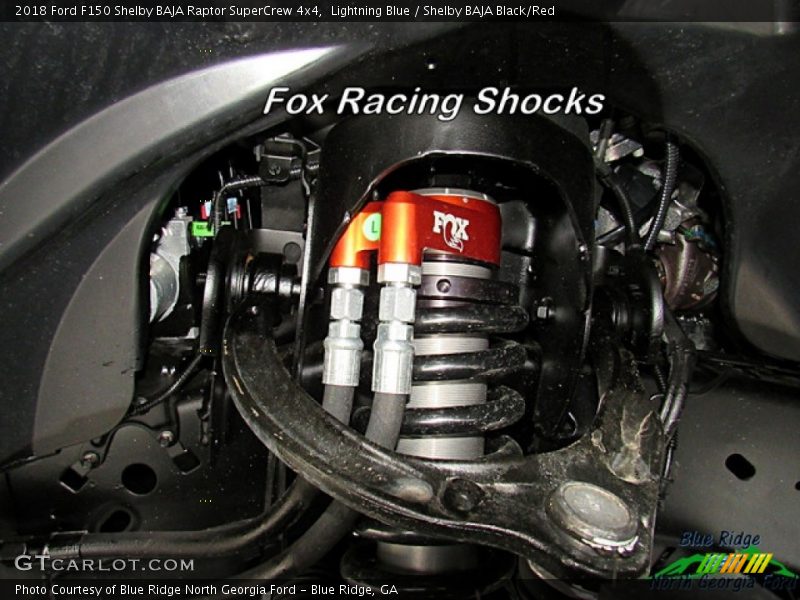 Lightning Blue / Shelby BAJA Black/Red 2018 Ford F150 Shelby BAJA Raptor SuperCrew 4x4