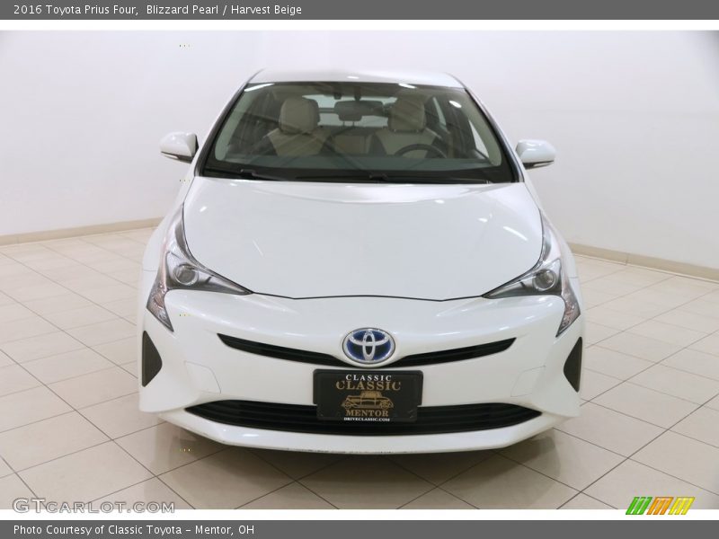 Blizzard Pearl / Harvest Beige 2016 Toyota Prius Four