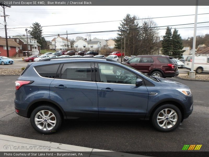 Blue Metallic / Charcoal Black 2018 Ford Escape SE 4WD