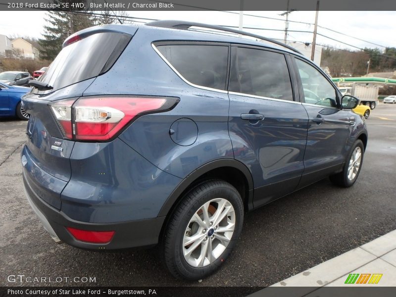 Blue Metallic / Charcoal Black 2018 Ford Escape SE 4WD