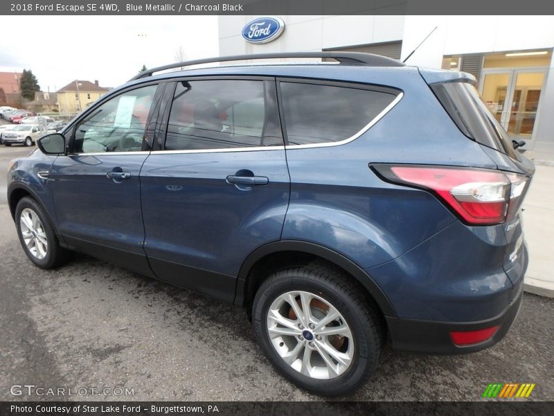 Blue Metallic / Charcoal Black 2018 Ford Escape SE 4WD