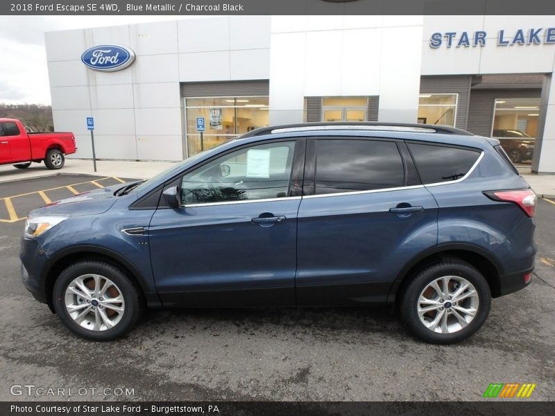 Blue Metallic / Charcoal Black 2018 Ford Escape SE 4WD