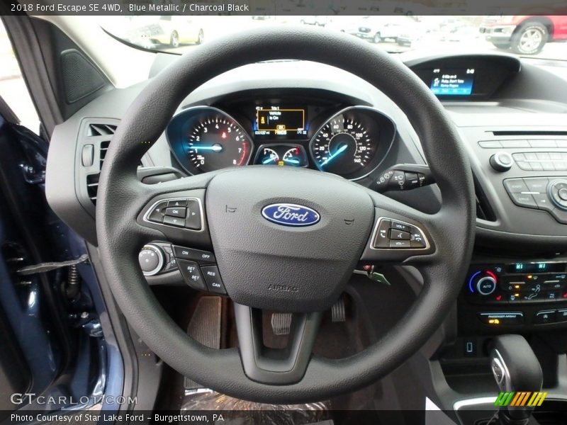 Blue Metallic / Charcoal Black 2018 Ford Escape SE 4WD