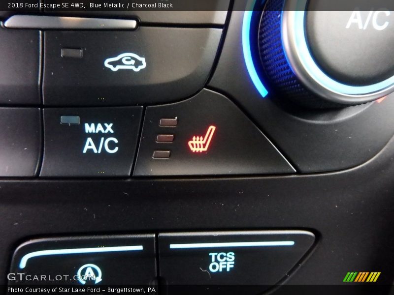 Blue Metallic / Charcoal Black 2018 Ford Escape SE 4WD