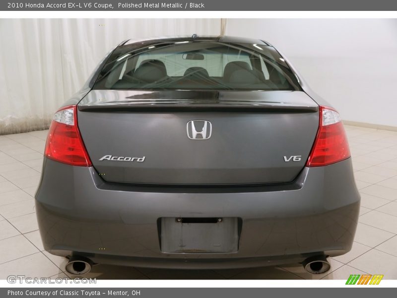 Polished Metal Metallic / Black 2010 Honda Accord EX-L V6 Coupe