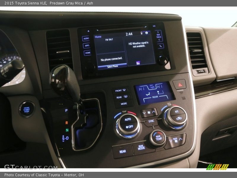 Predawn Gray Mica / Ash 2015 Toyota Sienna XLE