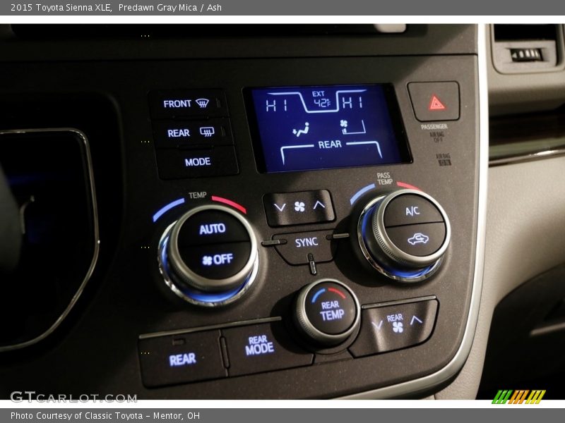Predawn Gray Mica / Ash 2015 Toyota Sienna XLE