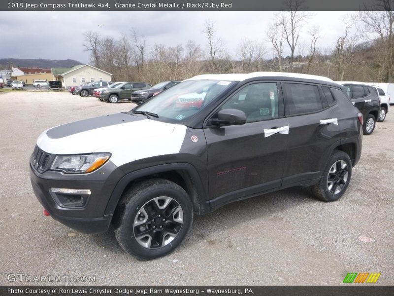 Granite Crystal Metallic / Black/Ruby Red 2018 Jeep Compass Trailhawk 4x4