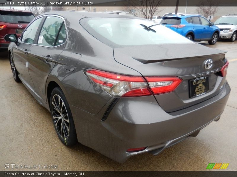 Predawn Gray Mica / Black 2018 Toyota Camry SE