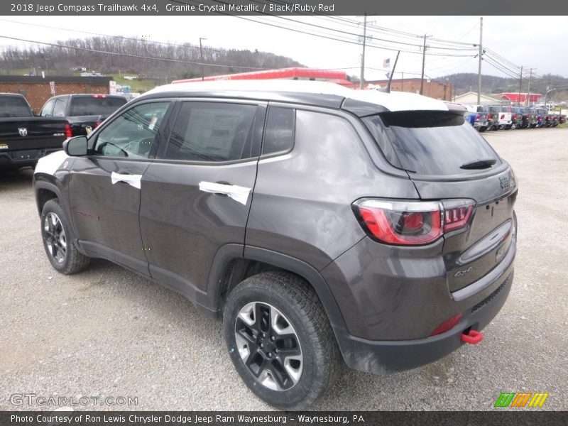 Granite Crystal Metallic / Black/Ruby Red 2018 Jeep Compass Trailhawk 4x4