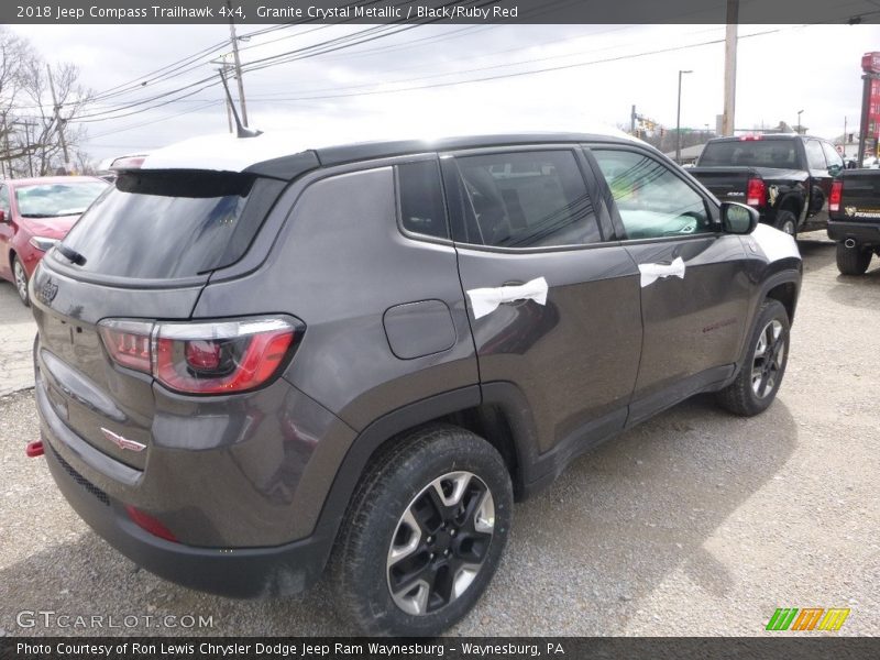 Granite Crystal Metallic / Black/Ruby Red 2018 Jeep Compass Trailhawk 4x4