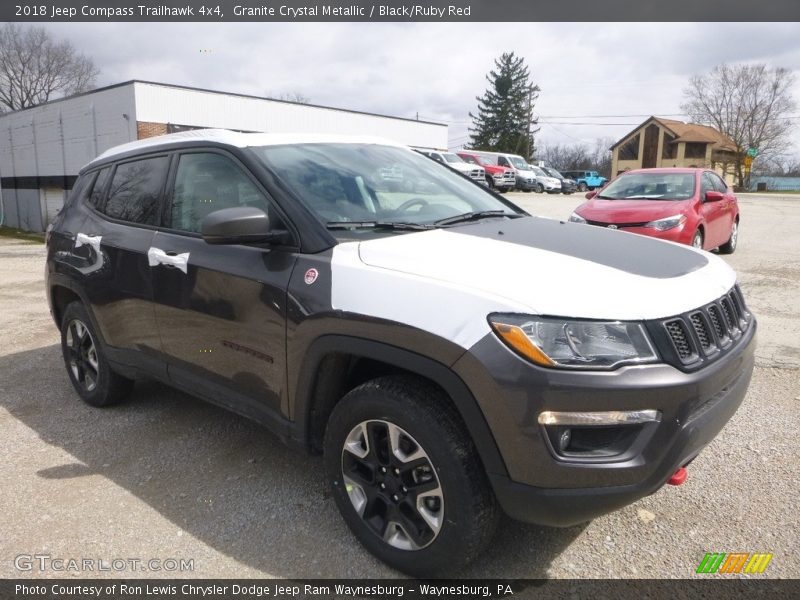 Granite Crystal Metallic / Black/Ruby Red 2018 Jeep Compass Trailhawk 4x4