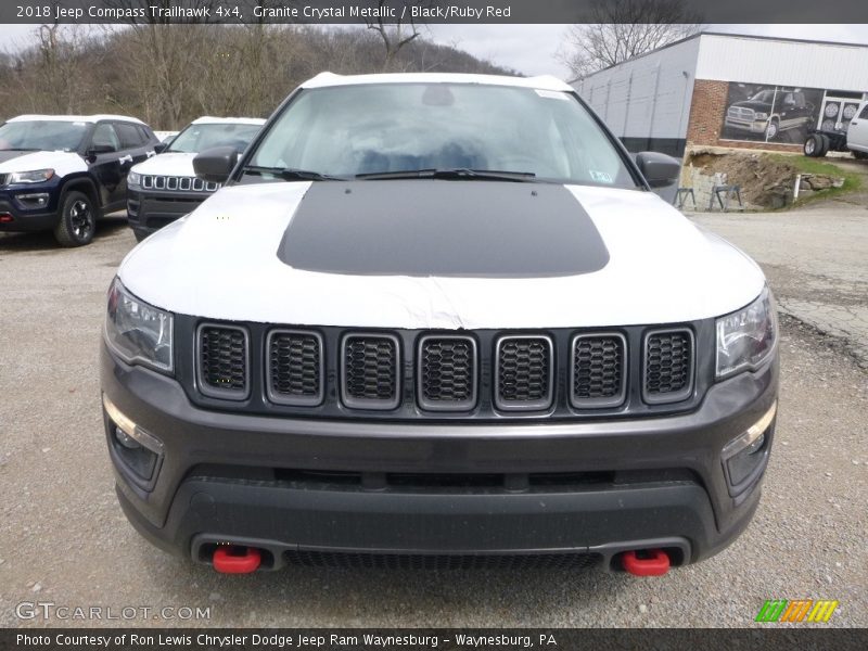 Granite Crystal Metallic / Black/Ruby Red 2018 Jeep Compass Trailhawk 4x4
