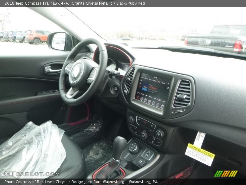 Granite Crystal Metallic / Black/Ruby Red 2018 Jeep Compass Trailhawk 4x4