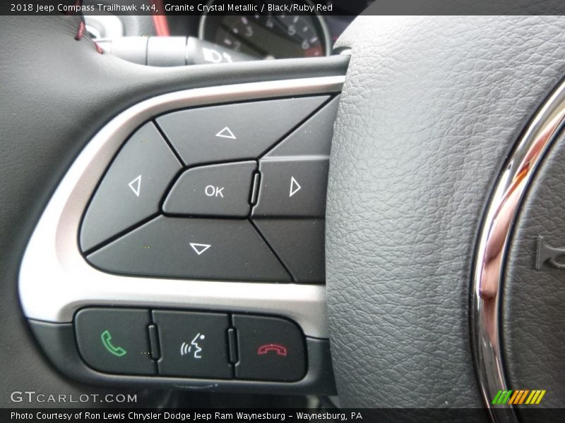 Granite Crystal Metallic / Black/Ruby Red 2018 Jeep Compass Trailhawk 4x4