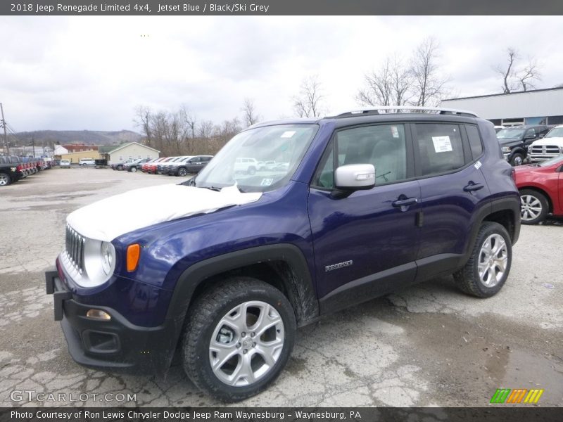 Jetset Blue / Black/Ski Grey 2018 Jeep Renegade Limited 4x4