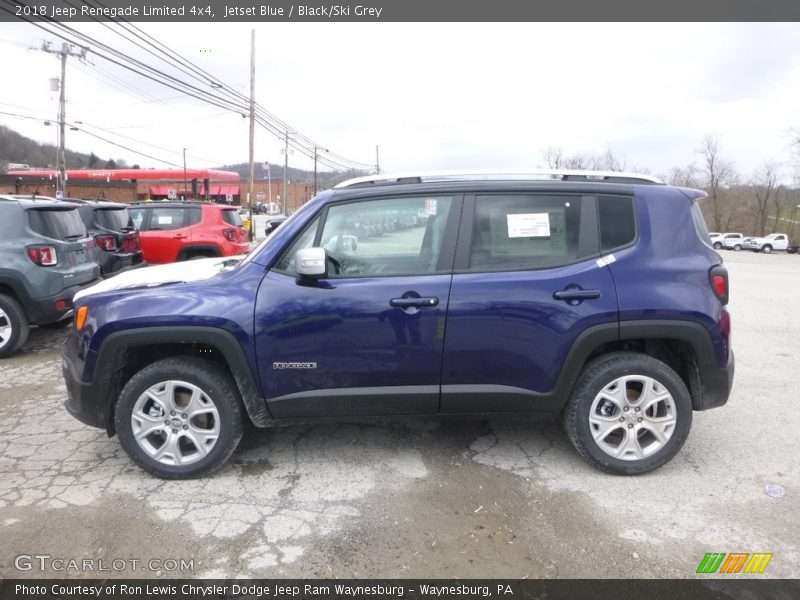 Jetset Blue / Black/Ski Grey 2018 Jeep Renegade Limited 4x4