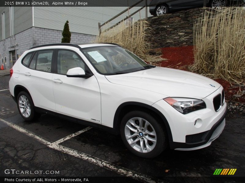Alpine White / Beige 2015 BMW X1 xDrive28i
