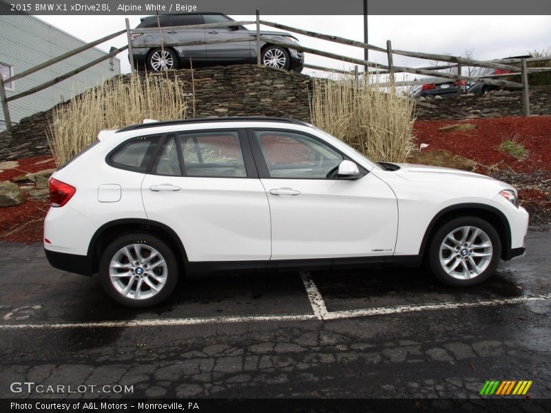 Alpine White / Beige 2015 BMW X1 xDrive28i
