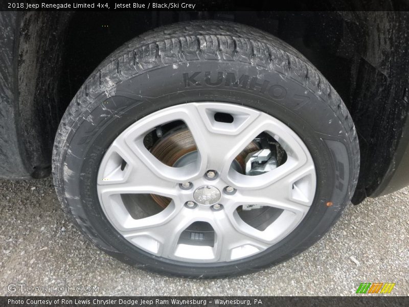Jetset Blue / Black/Ski Grey 2018 Jeep Renegade Limited 4x4