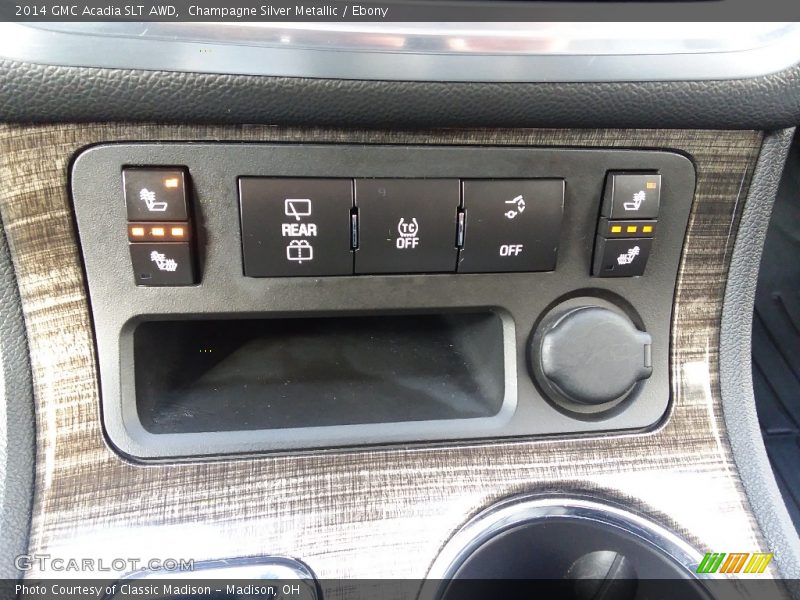 Champagne Silver Metallic / Ebony 2014 GMC Acadia SLT AWD
