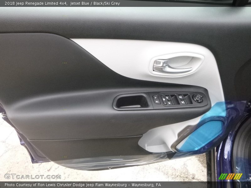 Jetset Blue / Black/Ski Grey 2018 Jeep Renegade Limited 4x4