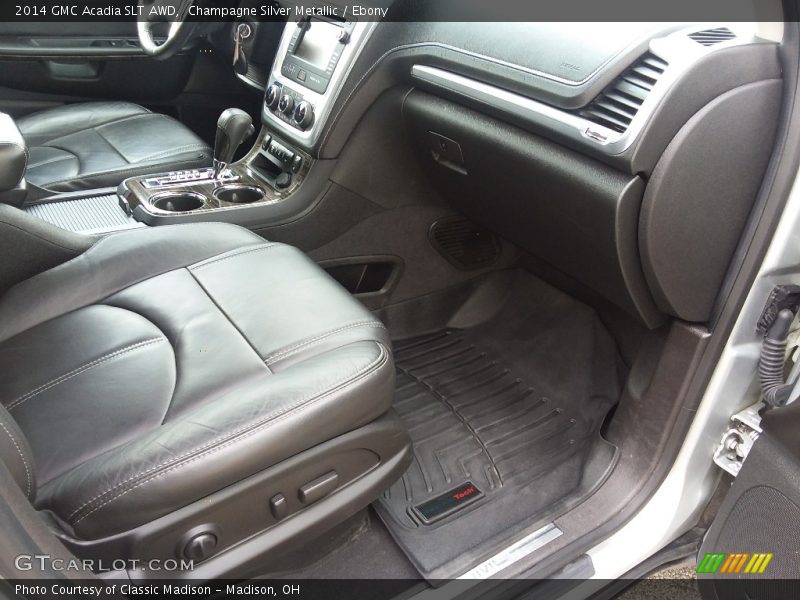 Champagne Silver Metallic / Ebony 2014 GMC Acadia SLT AWD