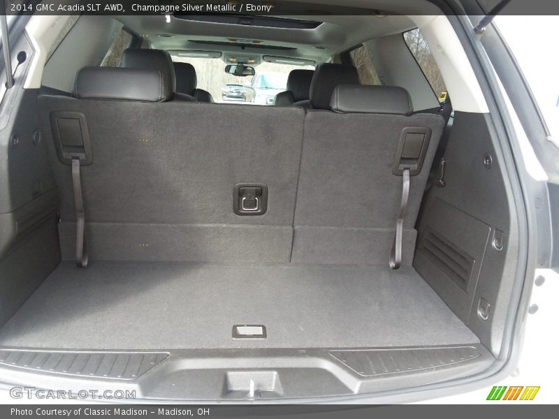 Champagne Silver Metallic / Ebony 2014 GMC Acadia SLT AWD