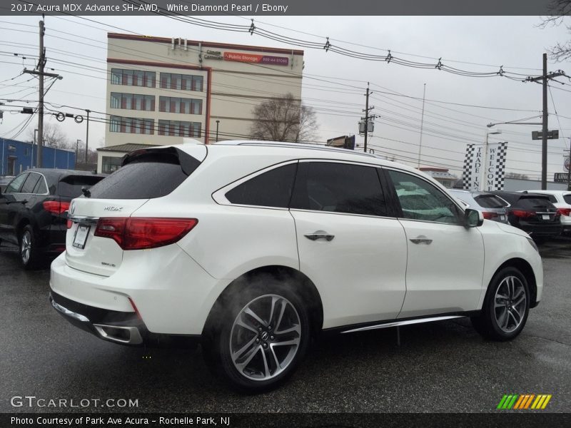 White Diamond Pearl / Ebony 2017 Acura MDX Advance SH-AWD