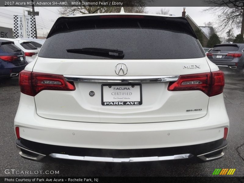 White Diamond Pearl / Ebony 2017 Acura MDX Advance SH-AWD