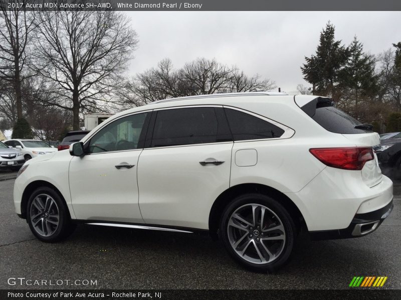 White Diamond Pearl / Ebony 2017 Acura MDX Advance SH-AWD