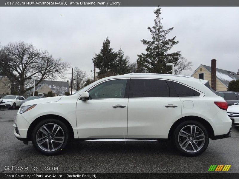 White Diamond Pearl / Ebony 2017 Acura MDX Advance SH-AWD