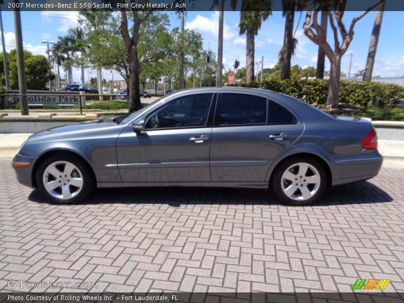 Flint Grey Metallic / Ash 2007 Mercedes-Benz E 550 Sedan