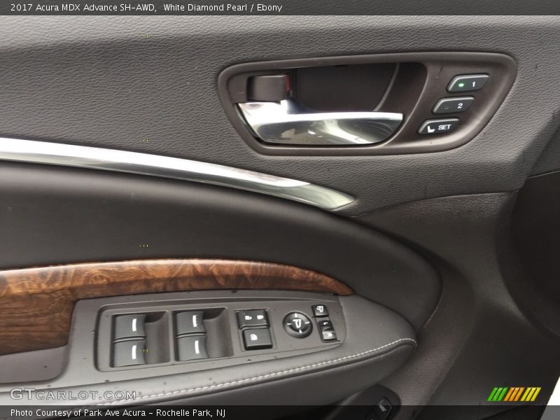 White Diamond Pearl / Ebony 2017 Acura MDX Advance SH-AWD