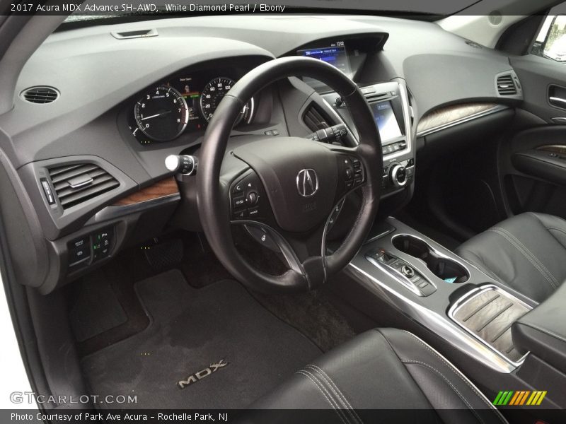 White Diamond Pearl / Ebony 2017 Acura MDX Advance SH-AWD