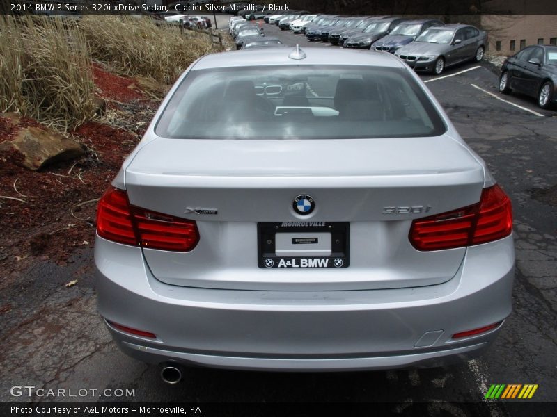 Glacier Silver Metallic / Black 2014 BMW 3 Series 320i xDrive Sedan