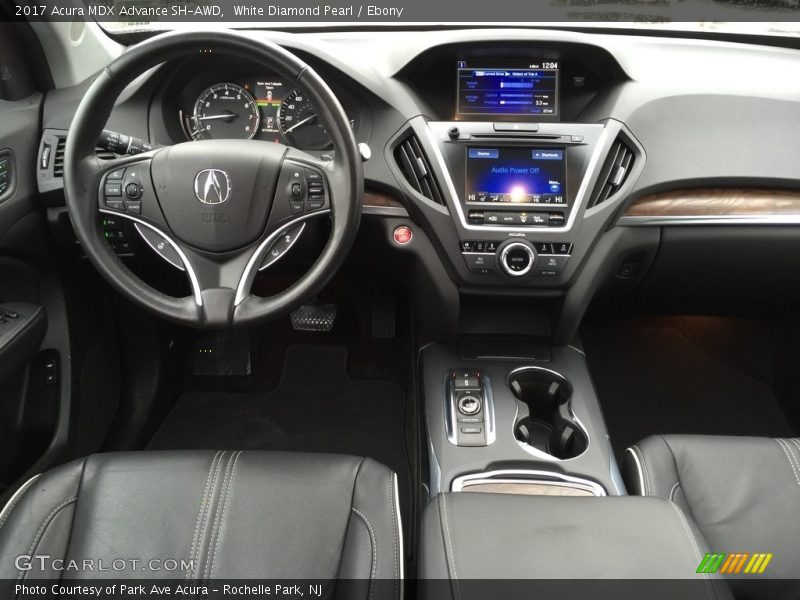 White Diamond Pearl / Ebony 2017 Acura MDX Advance SH-AWD