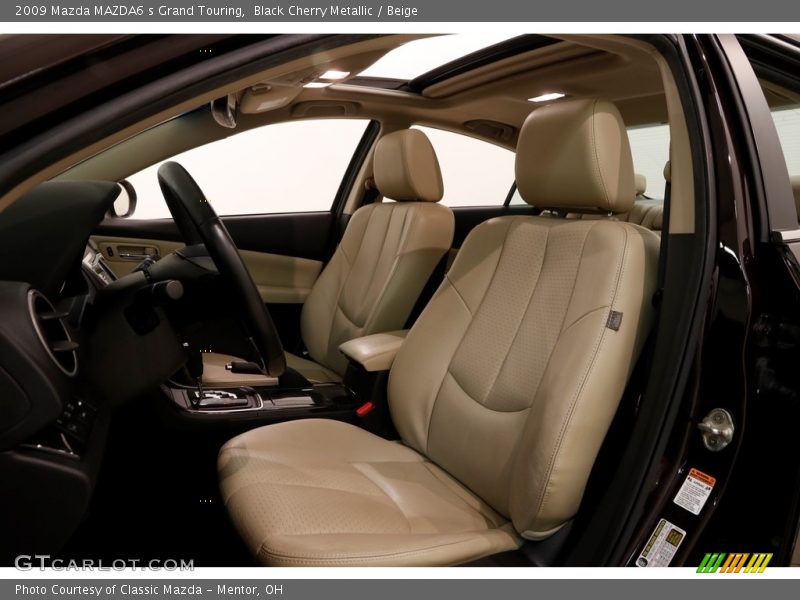Black Cherry Metallic / Beige 2009 Mazda MAZDA6 s Grand Touring