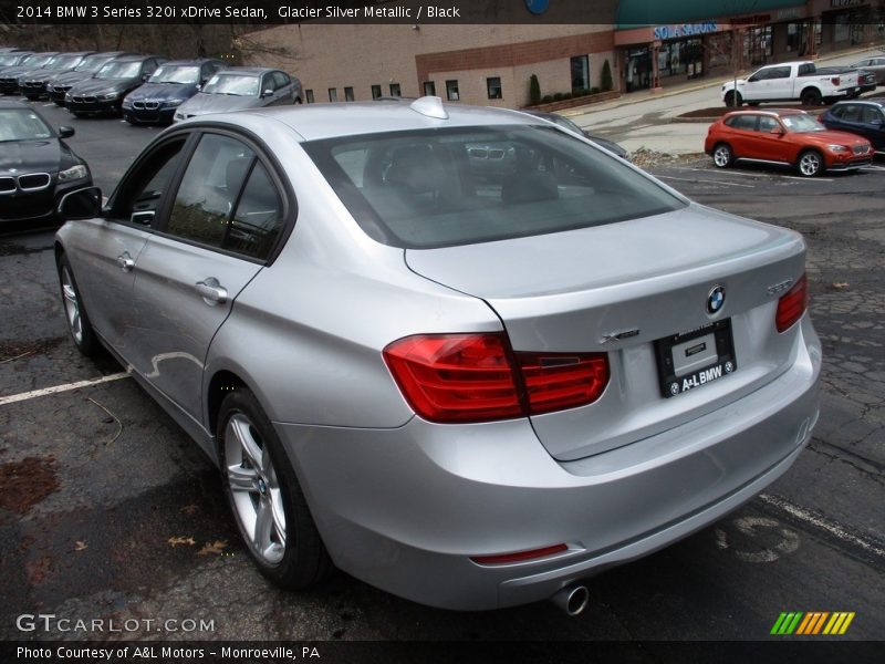 Glacier Silver Metallic / Black 2014 BMW 3 Series 320i xDrive Sedan