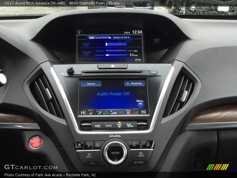 White Diamond Pearl / Ebony 2017 Acura MDX Advance SH-AWD