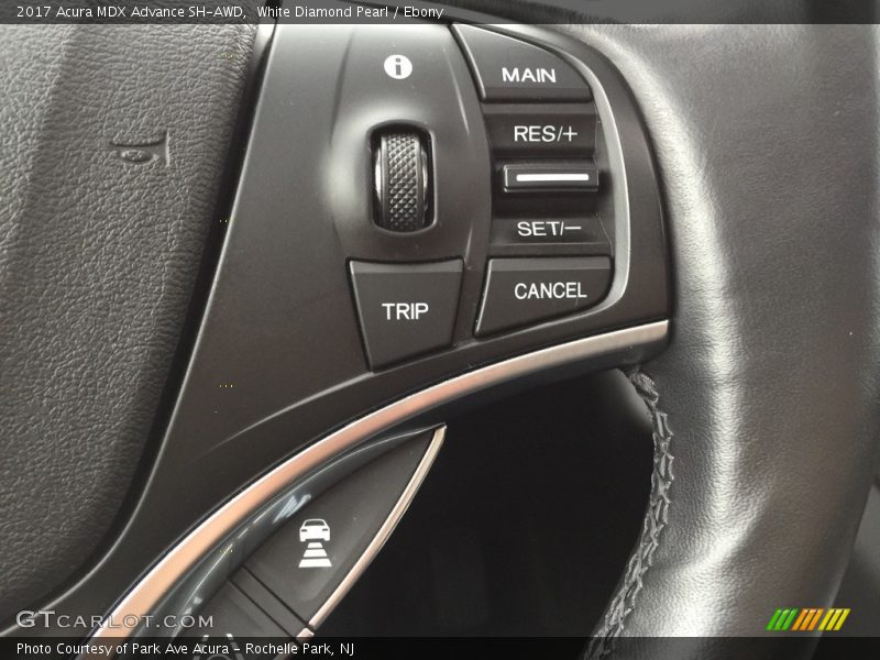 White Diamond Pearl / Ebony 2017 Acura MDX Advance SH-AWD