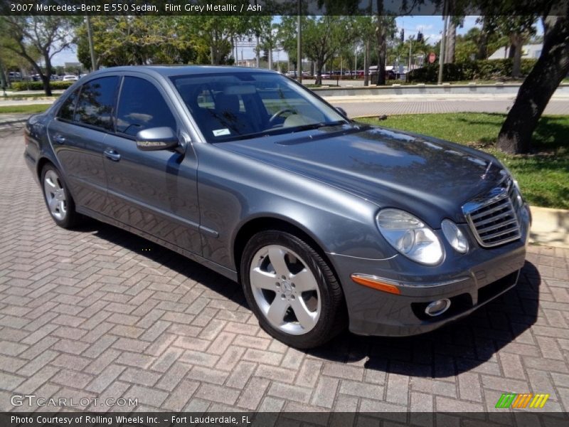 Flint Grey Metallic / Ash 2007 Mercedes-Benz E 550 Sedan