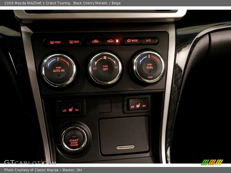 Black Cherry Metallic / Beige 2009 Mazda MAZDA6 s Grand Touring