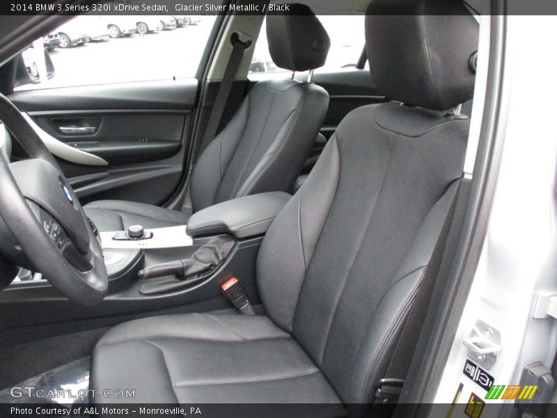 Glacier Silver Metallic / Black 2014 BMW 3 Series 320i xDrive Sedan