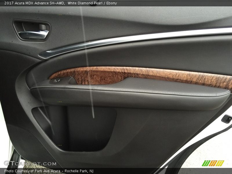 White Diamond Pearl / Ebony 2017 Acura MDX Advance SH-AWD