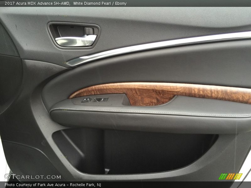 White Diamond Pearl / Ebony 2017 Acura MDX Advance SH-AWD