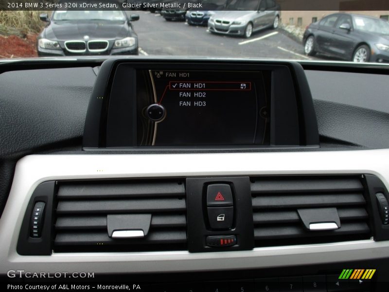 Glacier Silver Metallic / Black 2014 BMW 3 Series 320i xDrive Sedan