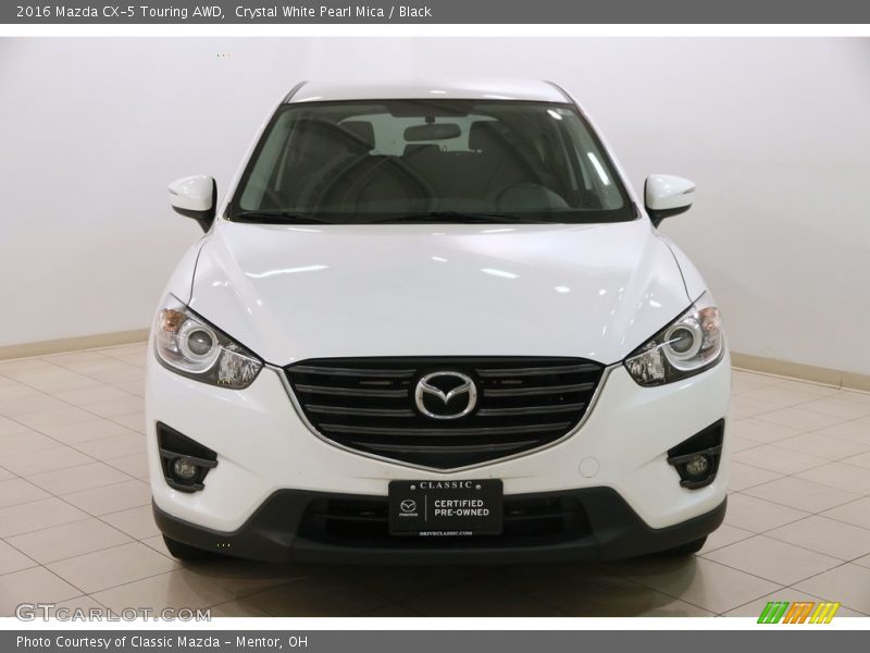 Crystal White Pearl Mica / Black 2016 Mazda CX-5 Touring AWD